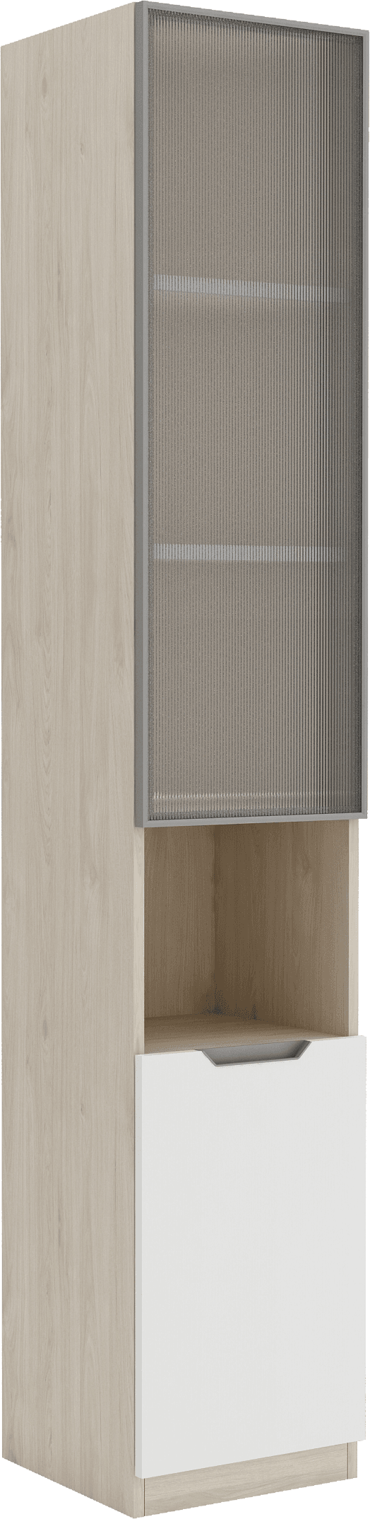 RED APPLE紅蘋果E Series TR763-04 16吋玻璃門單門書櫃400W x 296D x 2160Hmm