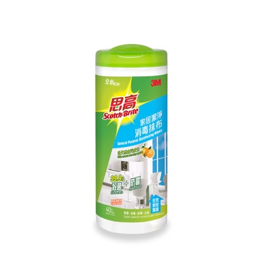 3M思高家居潔淨消毒抹布17W x 20Lcm (40片裝)