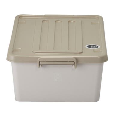SOHO NOVO塑膠有轆鎖扣儲物箱35L 410W x 590D x 225Hmm - 奶茶色