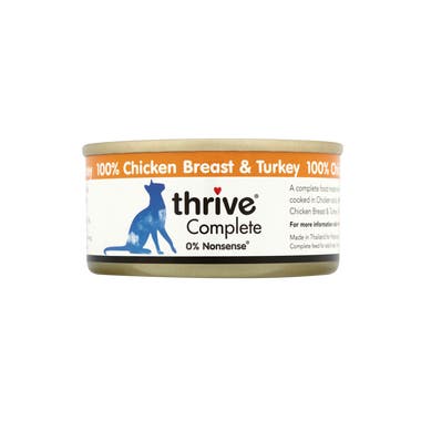 Thrive脆樂芙泰國製貓罐頭75g - 雞+火雞