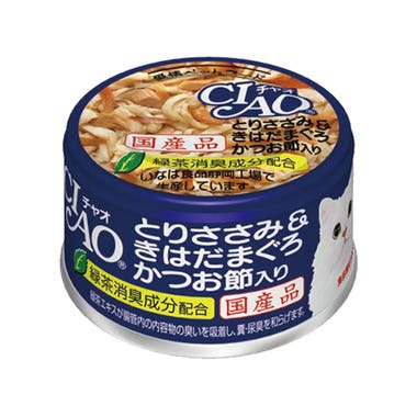Ciao日本製貓罐頭85g - 雞肉+黃鰭吞拿魚+鰹魚節