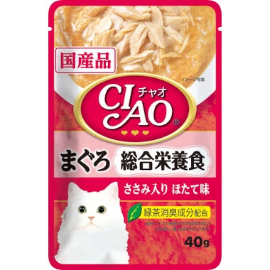 Ciao日本製軟包40g - 吞拿魚+雞肉入+帶子味