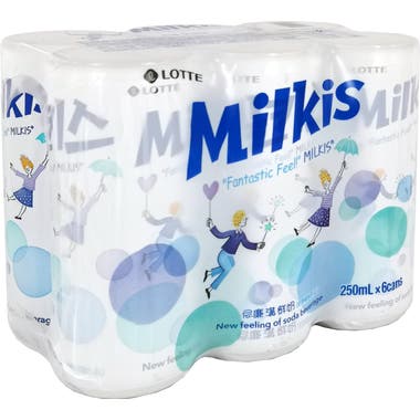 樂天忌廉溝鮮奶 250ml (6罐裝)