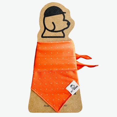 St. Bark 抗UV 雙面狗貓領巾- 細碼- 亮麗橙