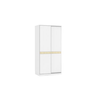 MIA雙趟門衣櫃1000W x 600D x 2100Hmm - 白色