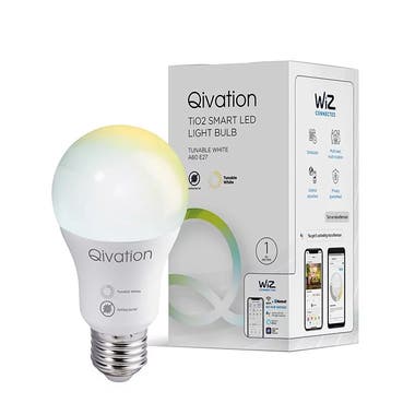 Qivation 8W E27螺頭光觸媒智能LED A60燈膽 QV0003@ - 黃白光