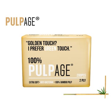 Pulpage蒲梓100%純竹漿2層抹手紙 MTB-200-10 (200張)