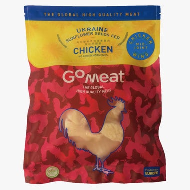 Go Meat烏克蘭無激素雞中翼500g