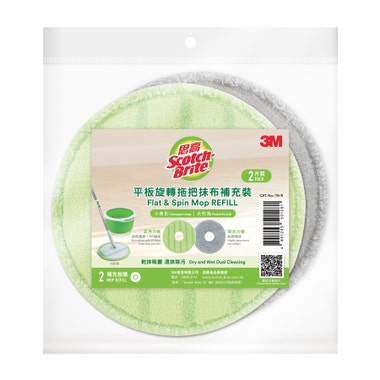 3M思高平板旋轉拖把抹布替換裝T6-R(2片裝)