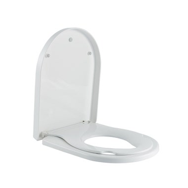 PP一鍵式金屬扣油壓子母廁所板17.5" P2008 - 白色