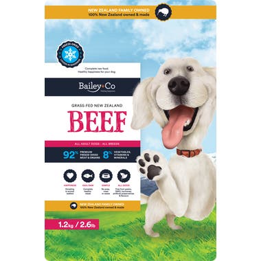 Bailey+Co優質凍乾生肉成犬糧1.2kg - 草飼牛