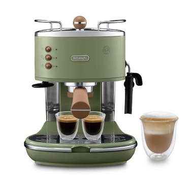 De'Longhi意式早餐復古系列半自動咖啡機ECOV311.GR - 橄欖綠